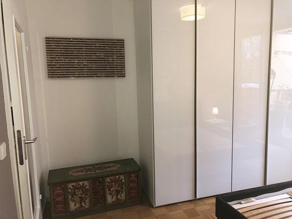 München, Solln, Wohnung, extravagante ruhige vollmöblierte 2-Zimmerwohnung 78 qm im 1-OG, Wohnrichtung Garten mit großem Balkon & Lift