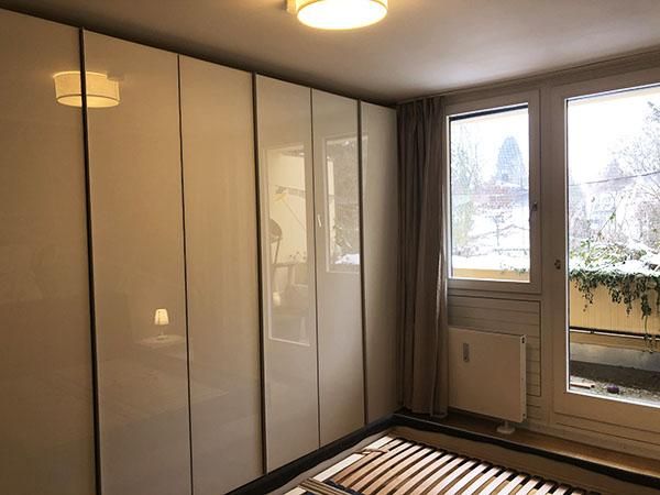 München, Solln, Wohnung, extravagante ruhige vollmöblierte 2-Zimmerwohnung 78 qm im 1-OG, Wohnrichtung Garten mit großem Balkon & Lift