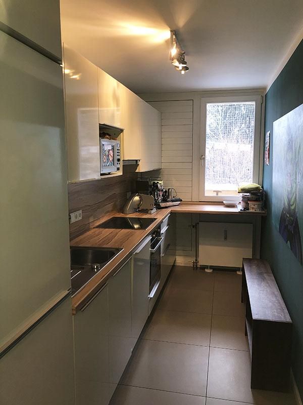 München, Solln, Wohnung, extravagante ruhige vollmöblierte 2-Zimmerwohnung 78 qm im 1-OG, Wohnrichtung Garten mit großem Balkon & Lift