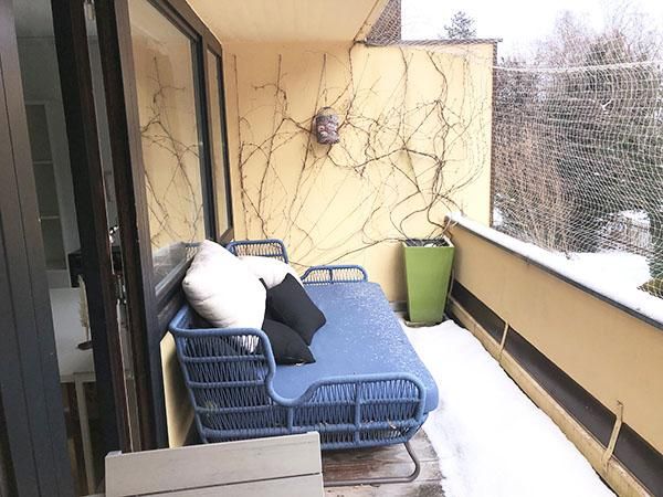 München, Solln, Wohnung, extravagante ruhige vollmöblierte 2-Zimmerwohnung 78 qm im 1-OG, Wohnrichtung Garten mit großem Balkon & Lift