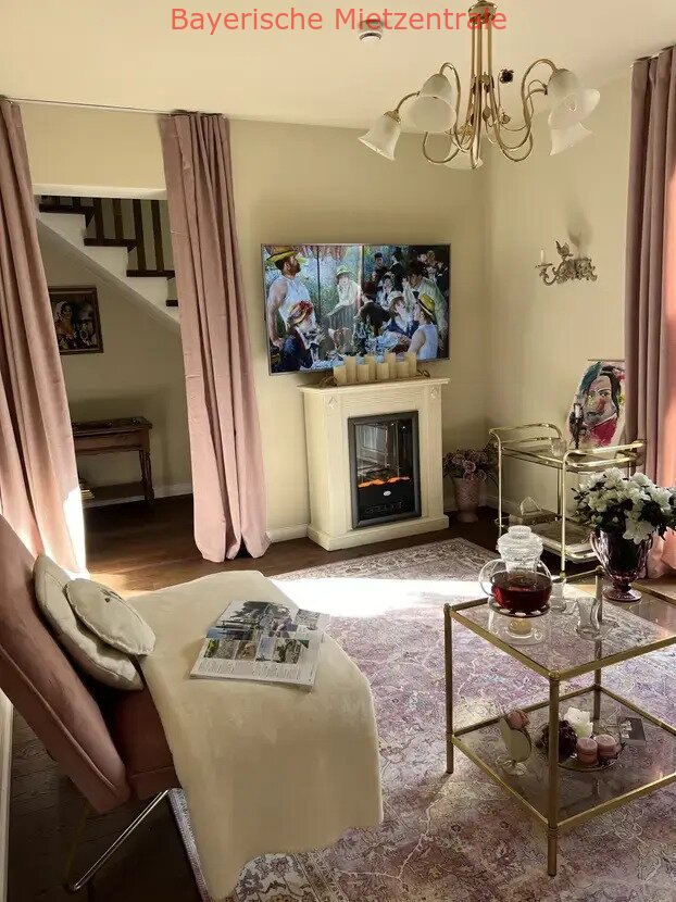 ***BAYERISCHE MIETZENTRALE: MIETEN AUF ZEIT - Haus im französischen Stil mit großem Garten & möbliert!!!***