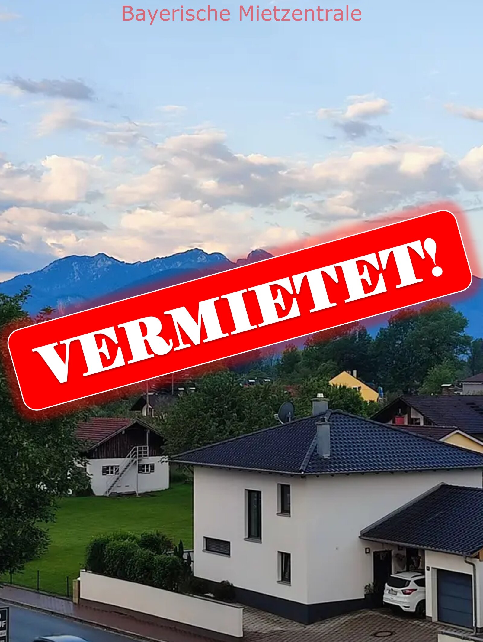 ***BAYERISCHE MIETZENTRALE: Gepflegte 3,5-Zimmer-Dachgeschosswohnung mit Balkone in Raubling!!!***