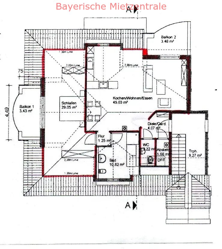 ***BAYERISCHE MIETZENTRALE: Exklusive Wohlfühl-Wohnung mit EBK, 2 Balkone, 2 Stellplätze, beste Wärmedämmung, zentral, ruhig!!!***