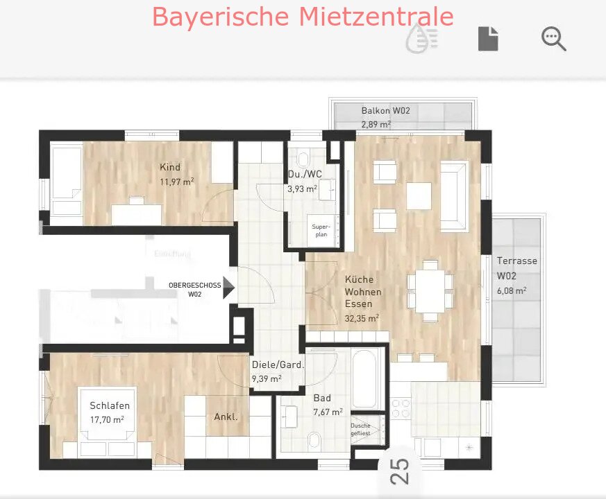 ***BAYERISCHE MIETZENTRALE: Exklusive, neuwertige 3-Zimmer-Wohnung mit luxuriöser Innenausstattung mit Balkon in Waldtrudering!!!***