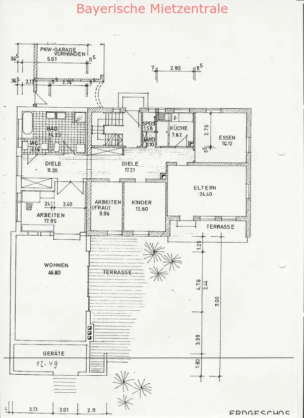 ***BAYERISCHE MIETZENTRALE: Haus als Wohnung auf einer Ebene mit herrlichem Garten in Wiesent!!!***